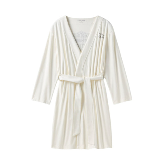 BLING B&S ROBE - WHITE
