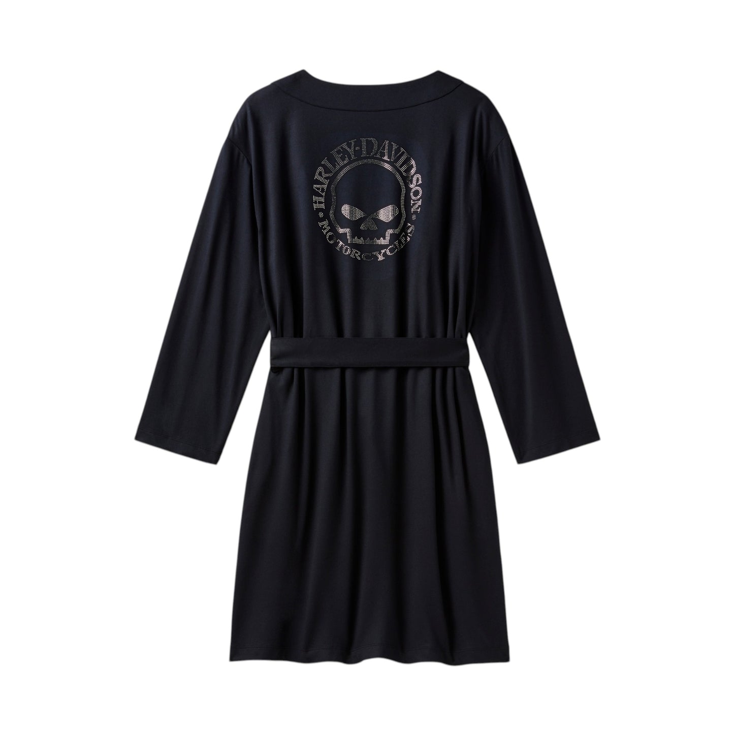 WILLIE G SKULL BLING  ROBE - BLACK