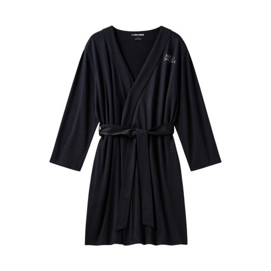 WILLIE G SKULL BLING  ROBE - BLACK