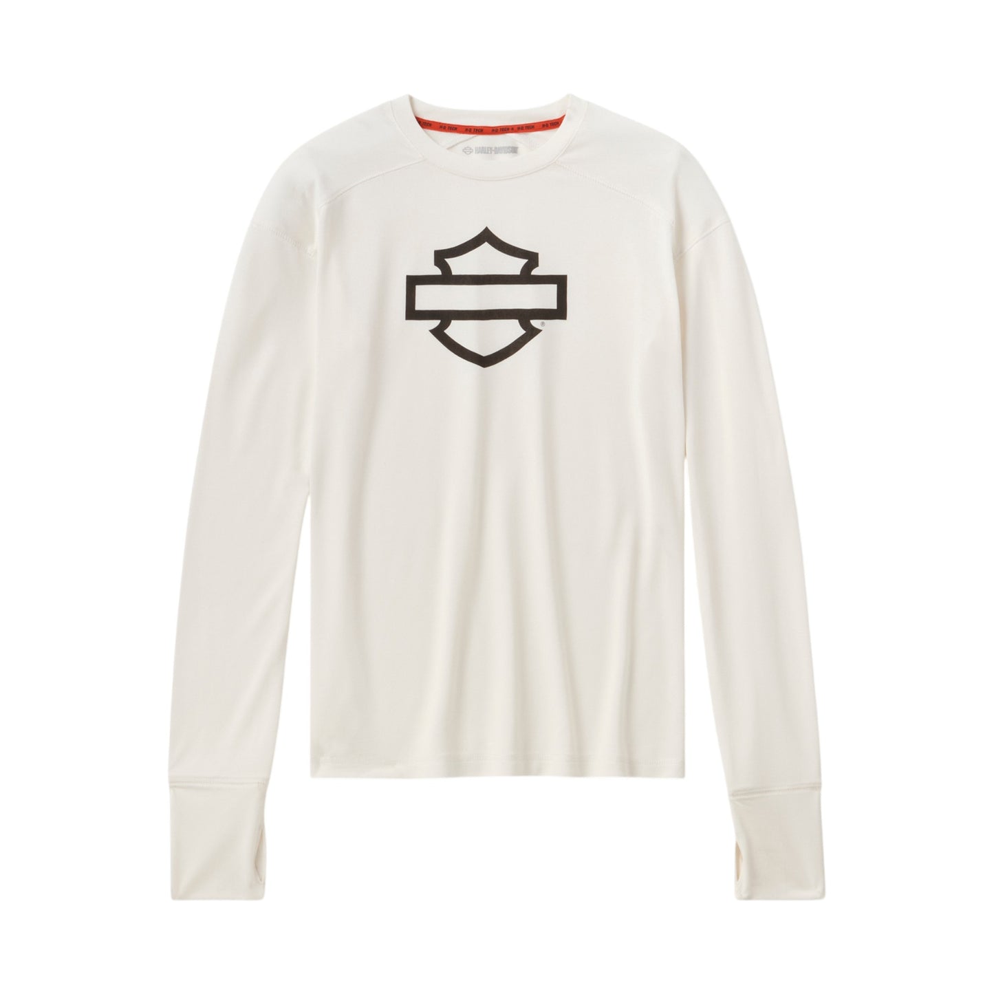 H-D TECH LONG SLEEVE TOP - WHITE