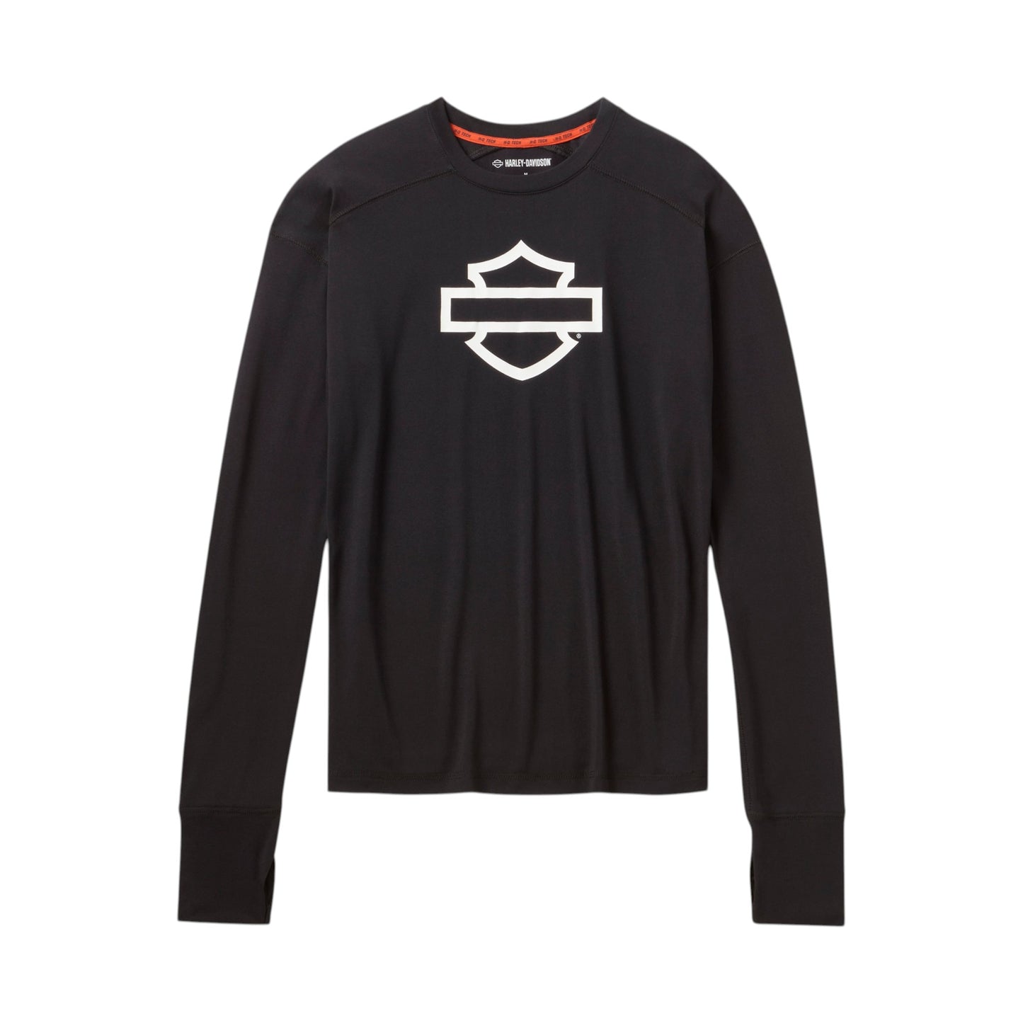 H-D TECH LONG SLEEVE TOP - BLACK