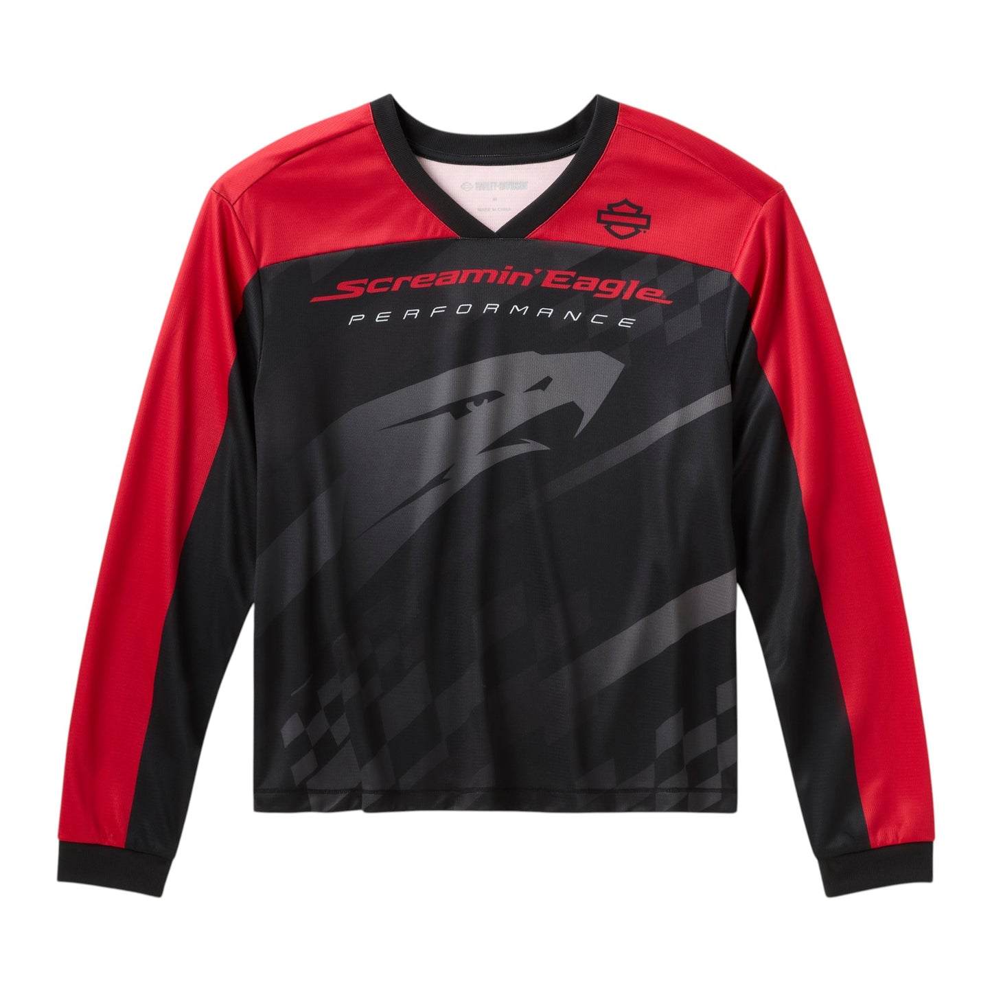 SCREAMIN' EAGLE RACE JERSEY - BLACK/RED