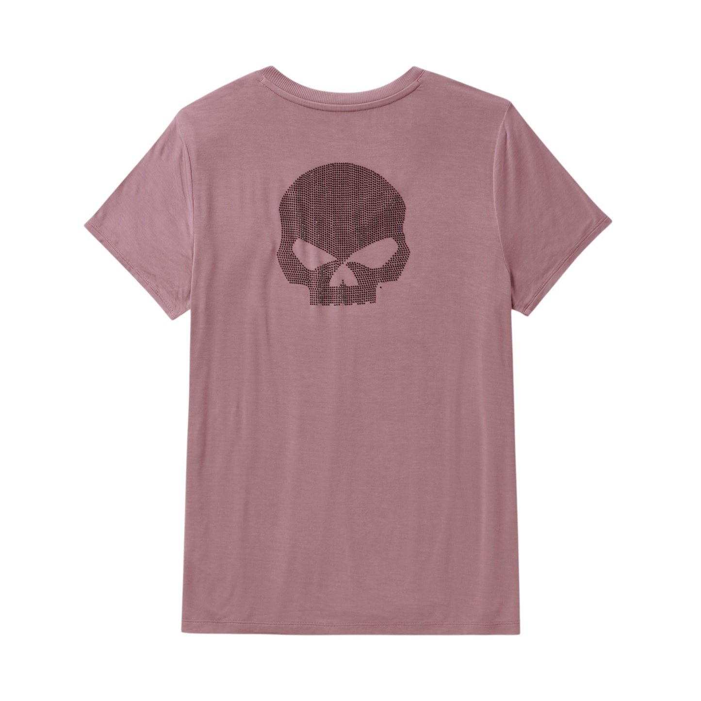 WILLIE G SKULL BLING V-NECK - PINK