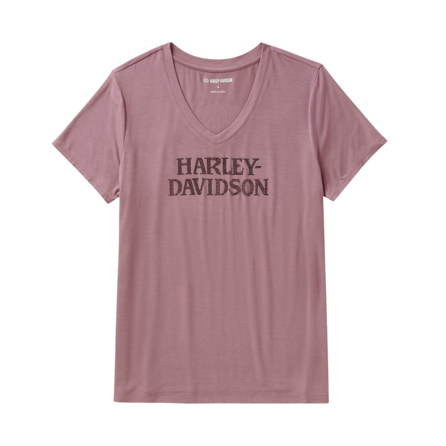 WILLIE G SKULL BLING V-NECK - PINK