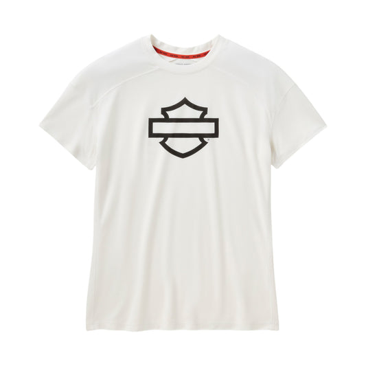 H-D TECH SHORT SLEEVE TOP - WHITE
