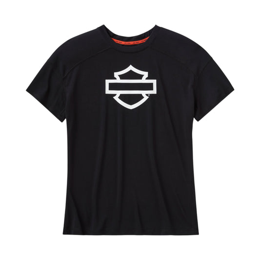 H-D TECH SHORT SLEEVE TOP - BLACK