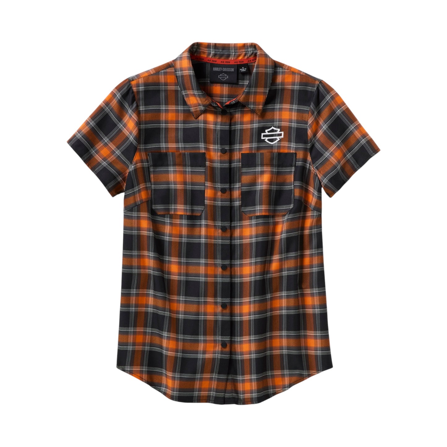H-D TECH PLAID SHORT SLEEVE