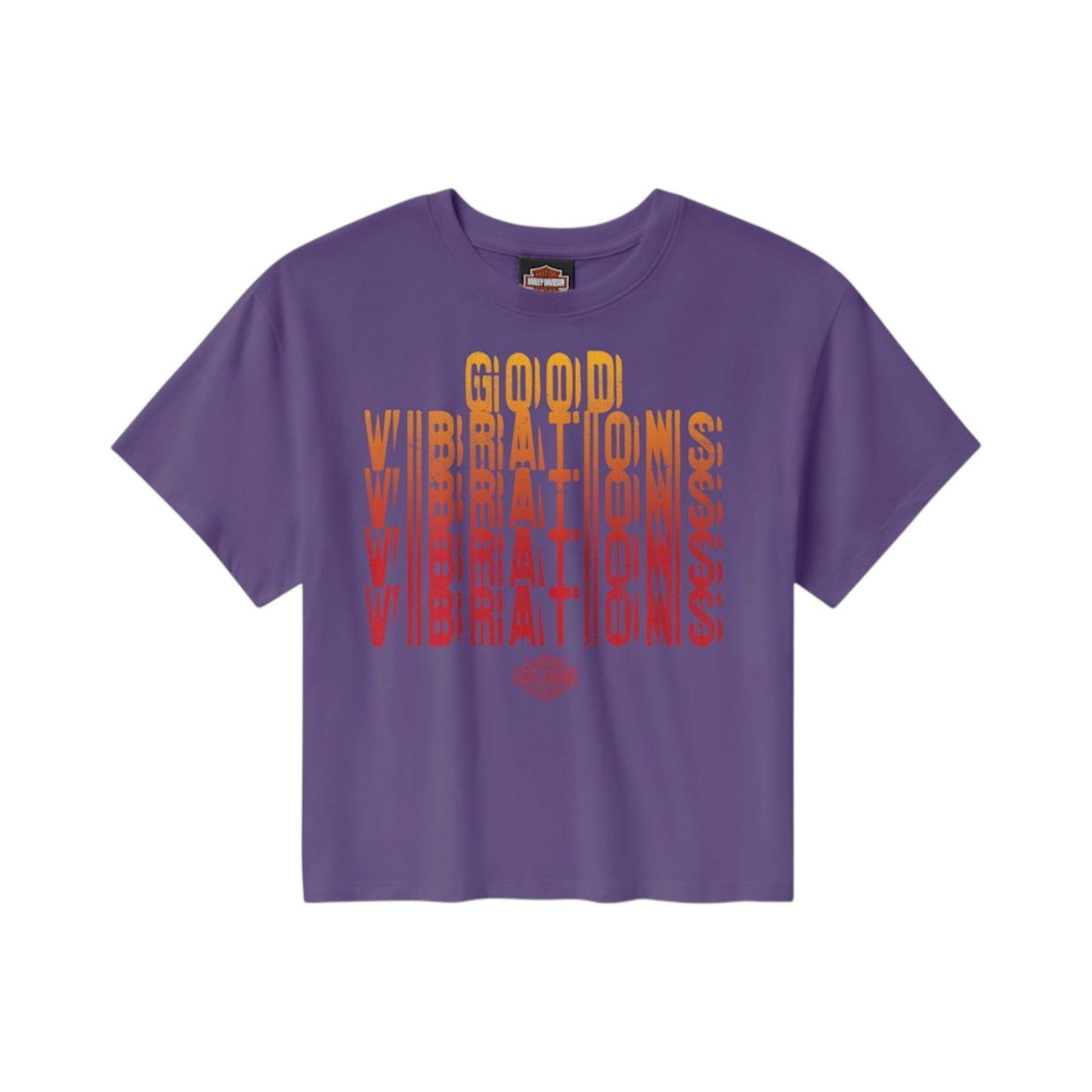 GOOD VIBRATIONS BOXY SHIRT - PURPLE