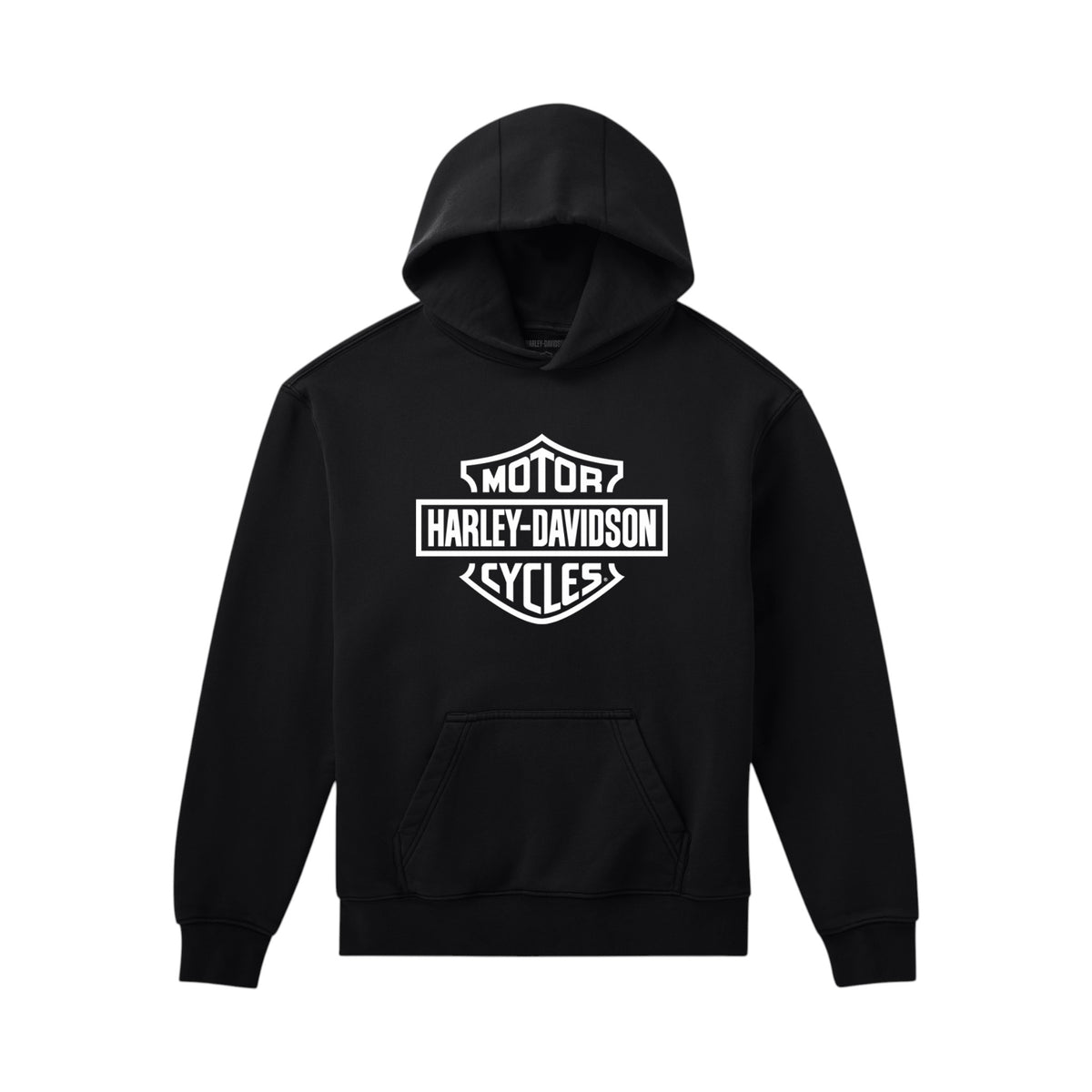 H-D STANDARD BAR & SHIELD PULLOVER HOODIE - BLK