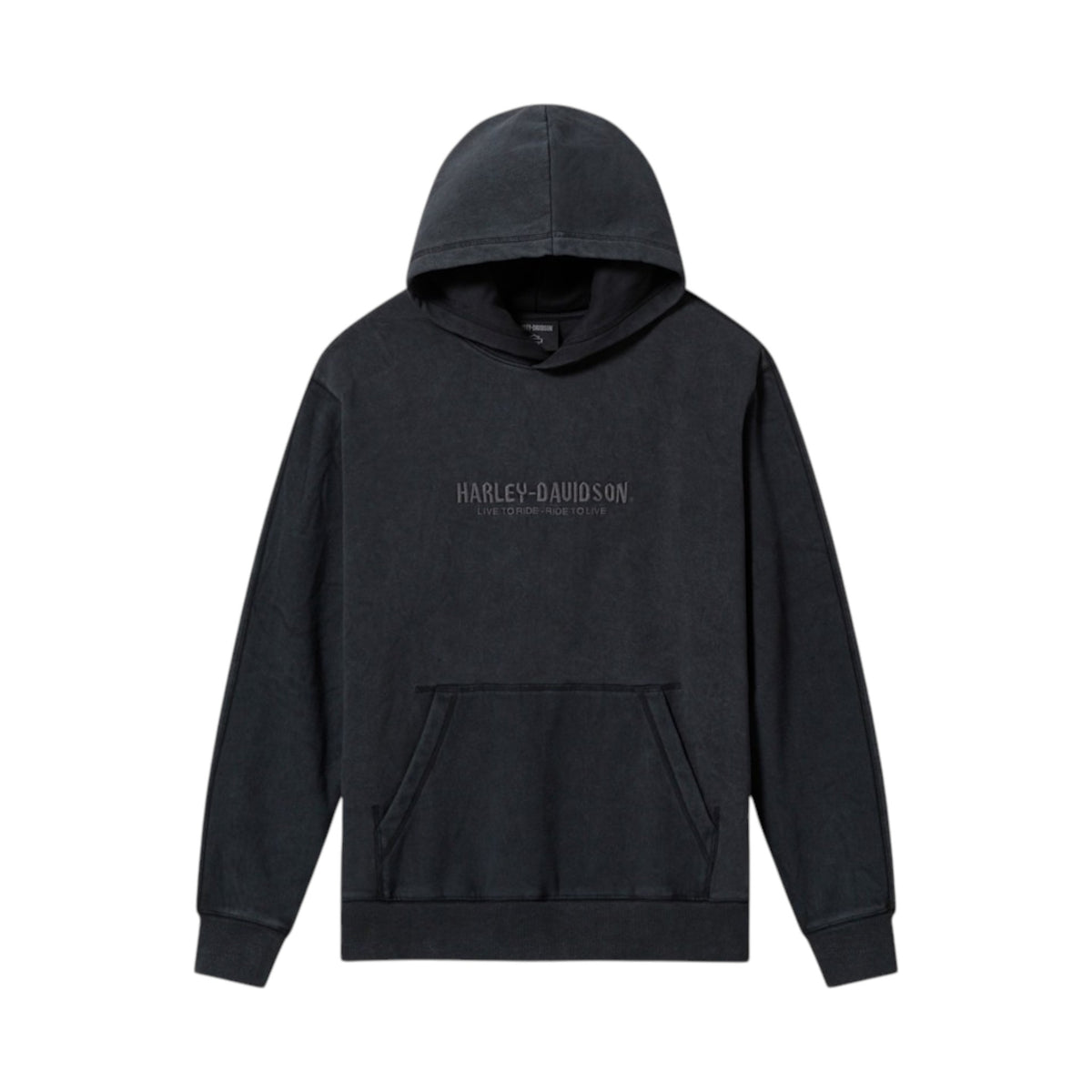 WILLIE G DARK CUSTOM SKULL PULLOVER HOODIE - GREY
