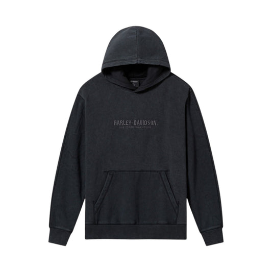 WILLIE G DARK CUSTOM SKULL PULLOVER HOODIE - GREY