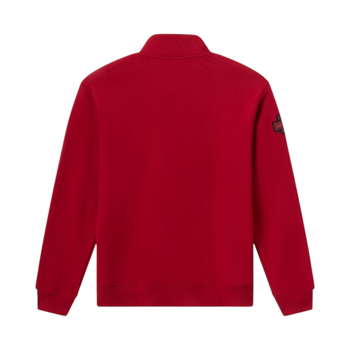 H-D ESSENTIAL 1/4 ZIP PULLOVER FLEECE - RED