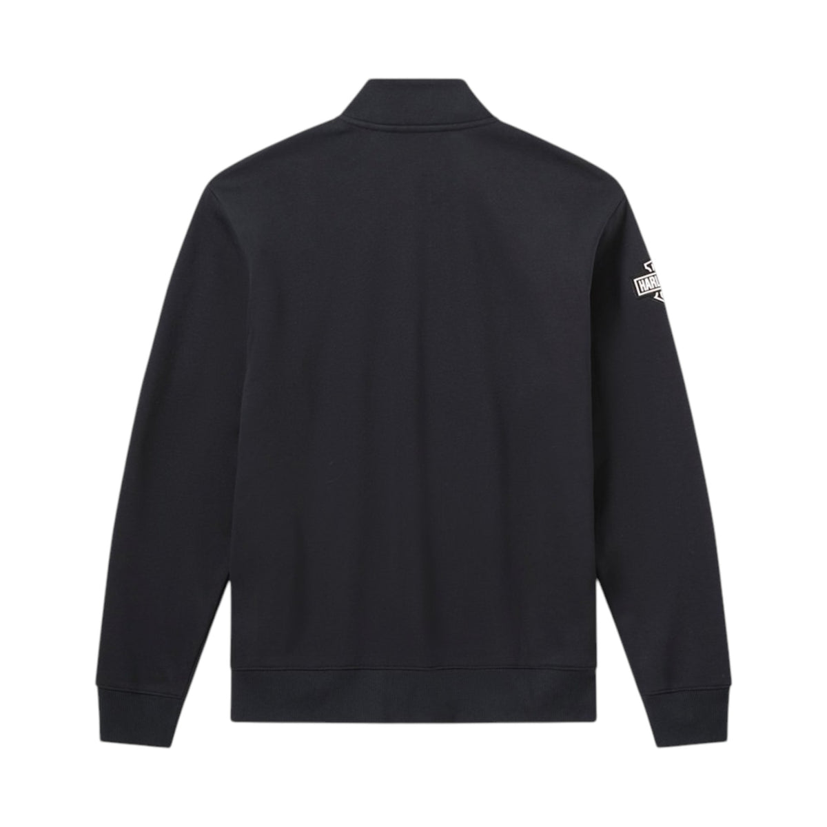 H-D ESSENTIAL 1/4 ZIP PULLOVER FLEECE - BLK