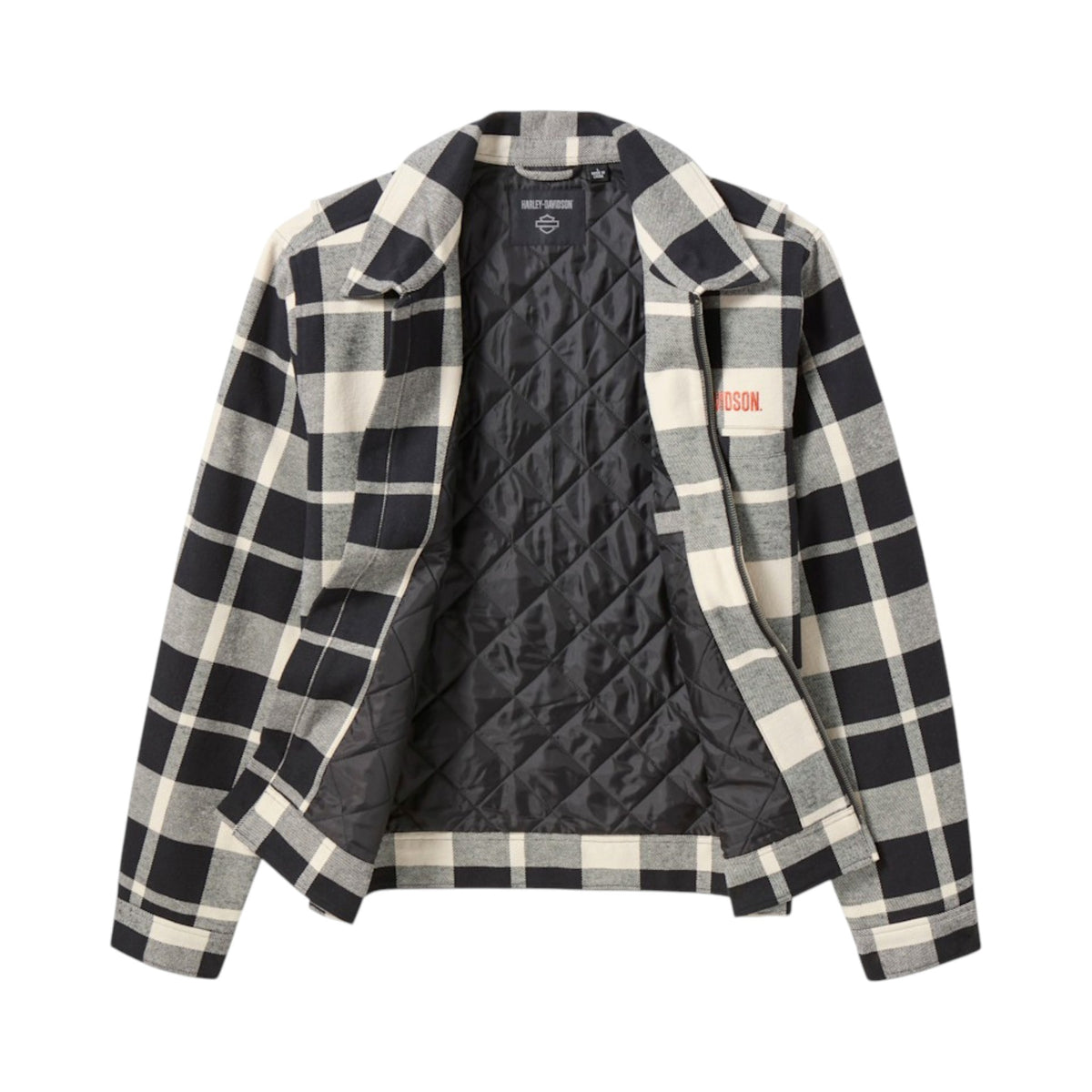 H-D AMERICAN CLASSIC ZIP FRONT SHIRT JACKET - OFF WHITE