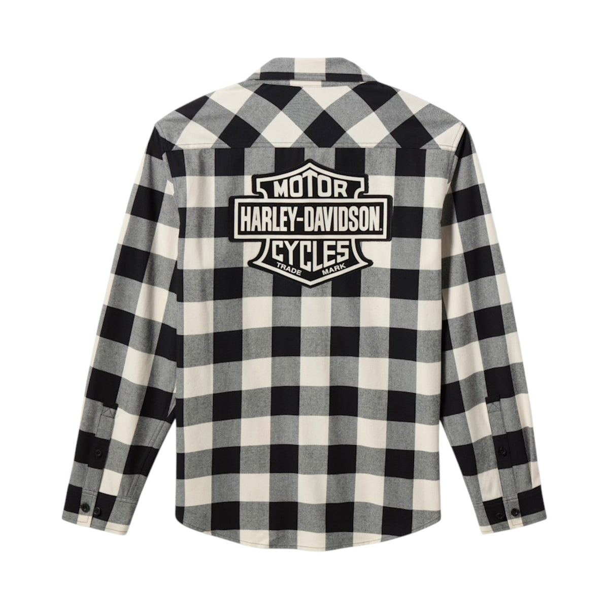 H-D AMERICAN CLASSIC BUFFALO CHECK FLANNEL - OFF WHITE