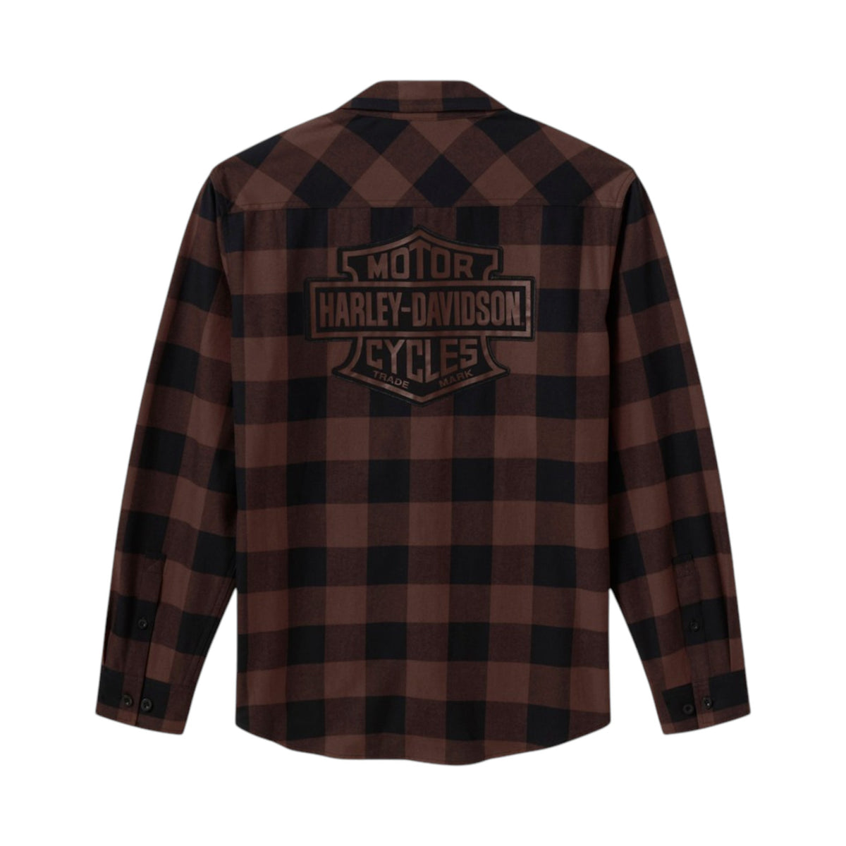 H-D AMERICAN CLASSIC BUFFALO CHECK FLANNEL - BROWN