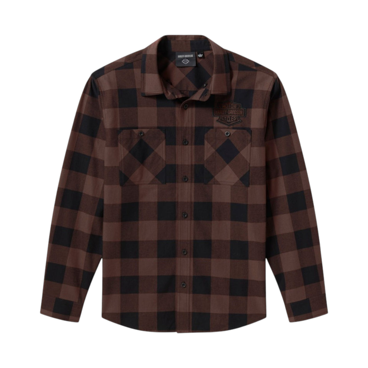 H-D AMERICAN CLASSIC BUFFALO CHECK FLANNEL - BROWN