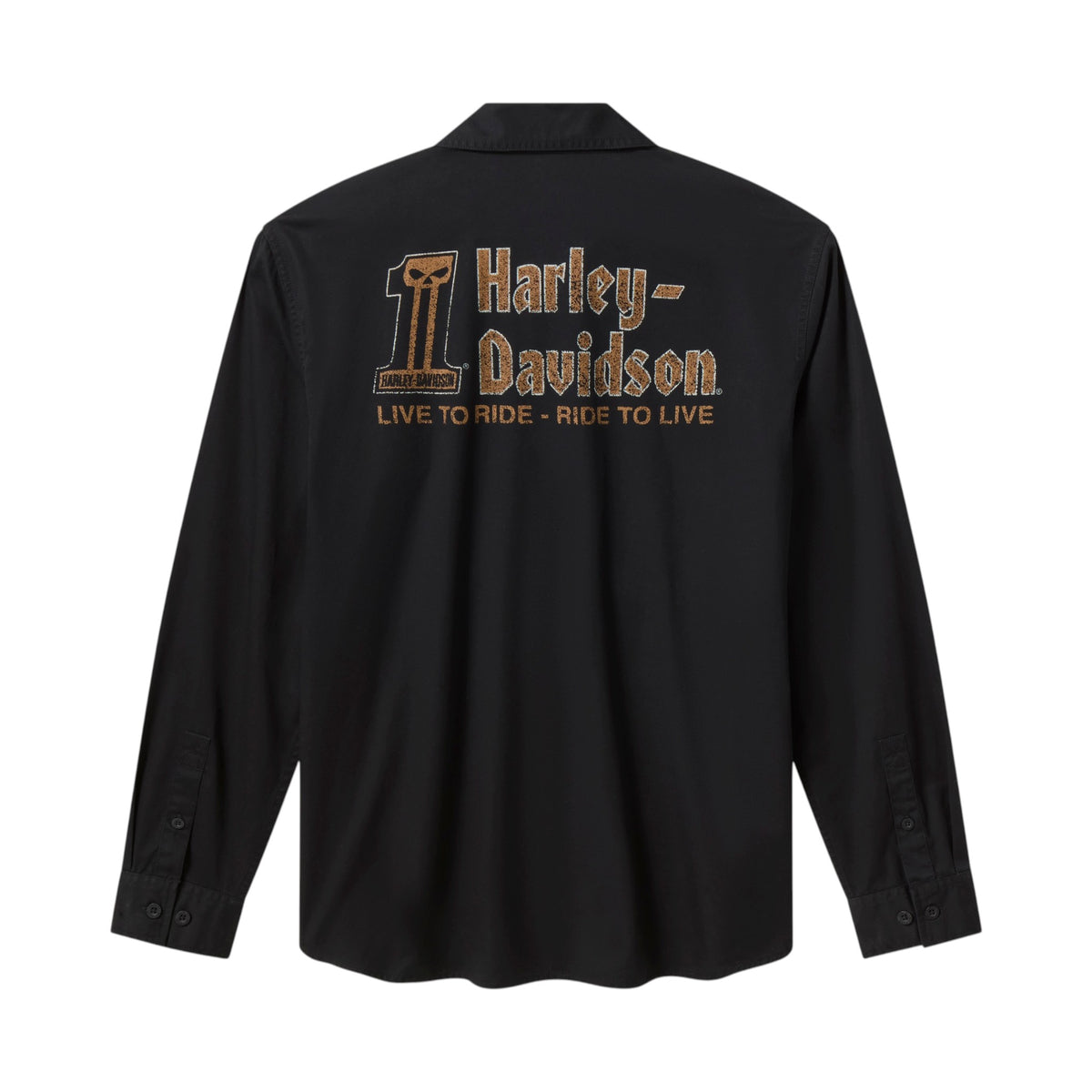 WILLIE G DARK CUSTOM MECHANICS SHIRT - BLK