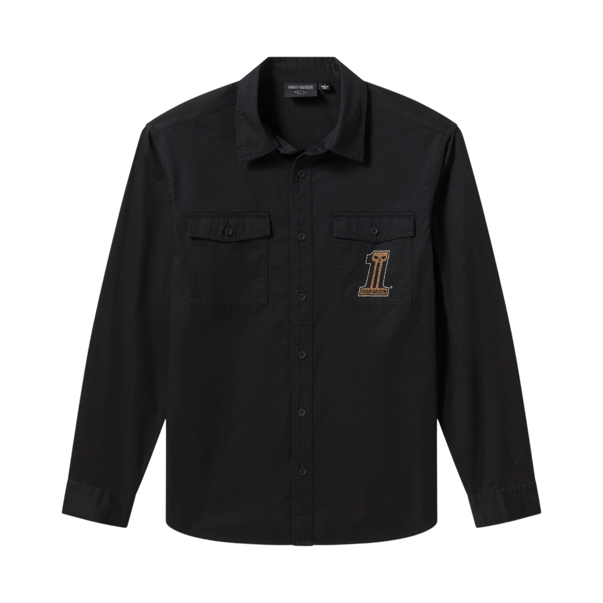 WILLIE G DARK CUSTOM MECHANICS SHIRT - BLK