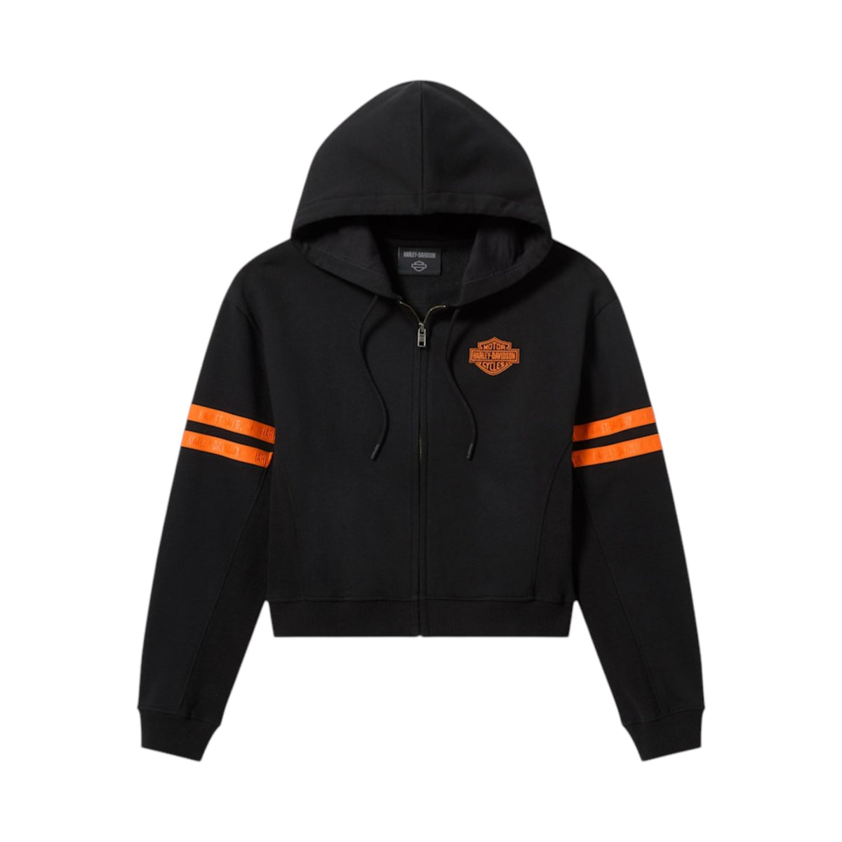 H-D ESSENTIAL FULL ZIP HOODIE - BLK