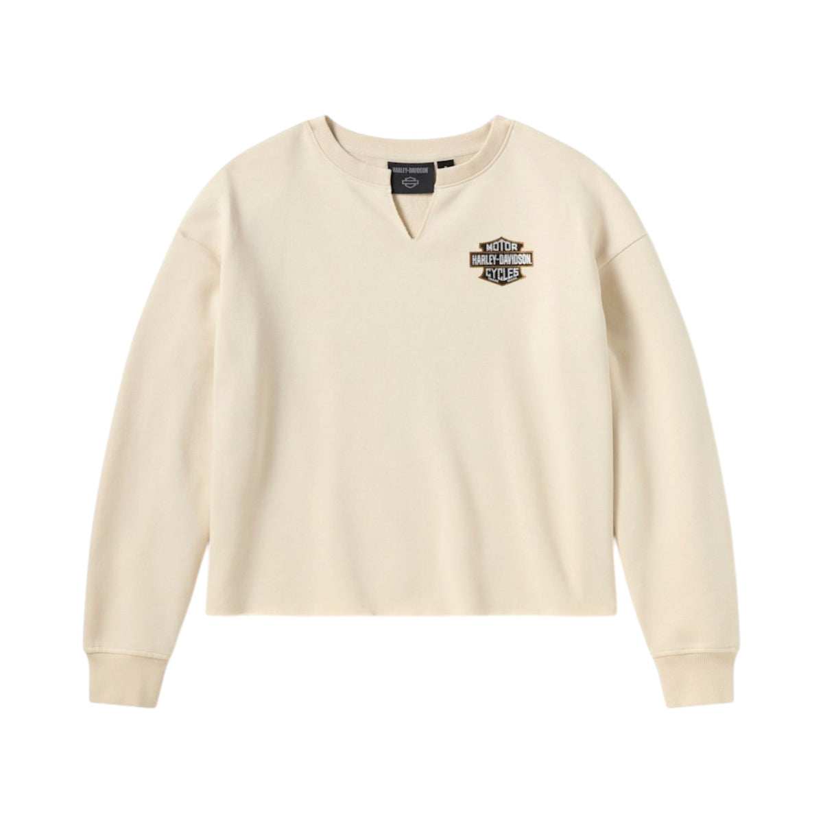 IRON ROSE FLEECE CREW - OFF-WHITE