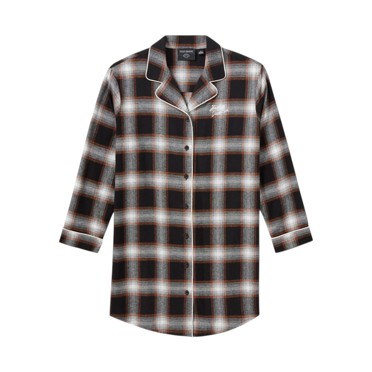 H-D PLAID SLEEP SHIRT