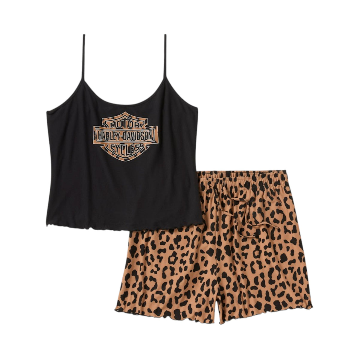 H-D LEOPARD TANK & SHORT SET