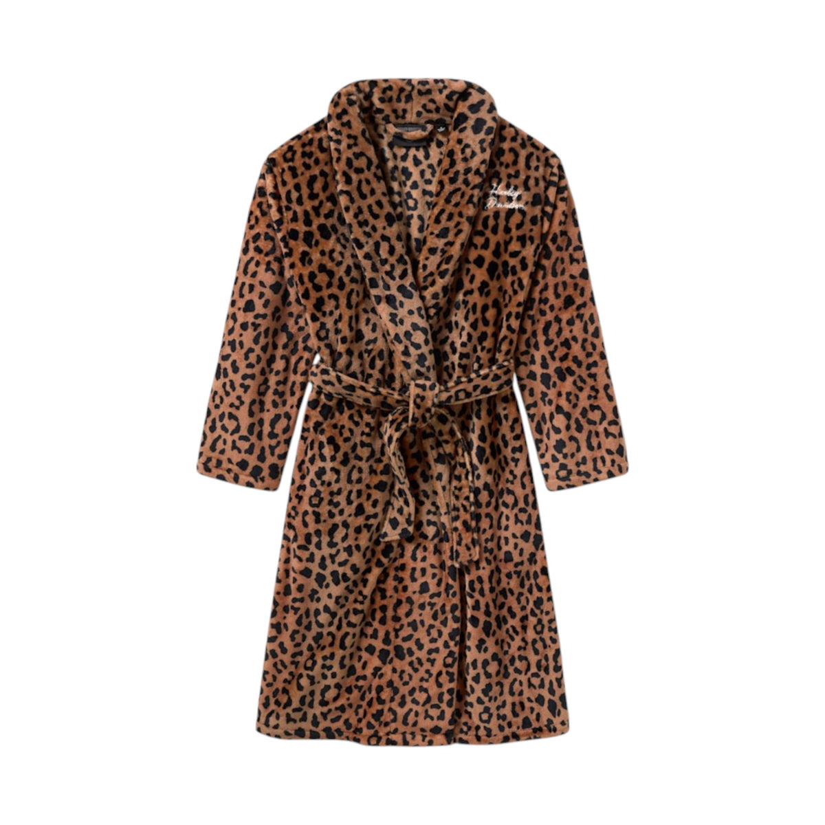 H-D PLUSH LEOPARD ROBE
