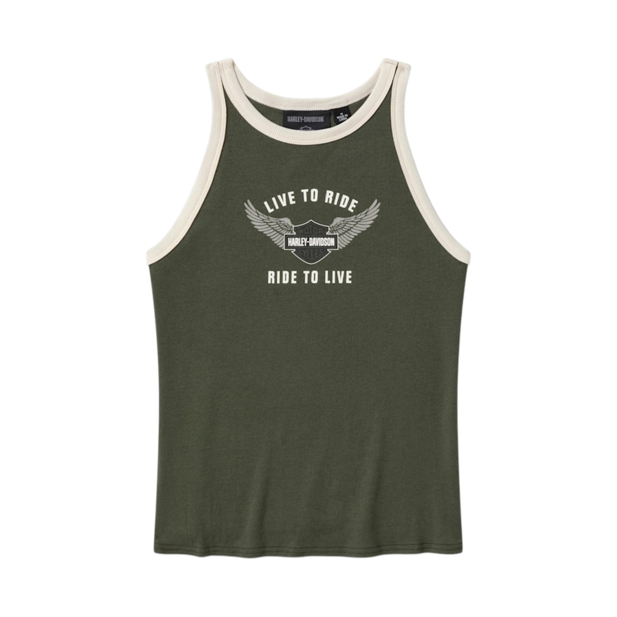 H-D ESSENTIAL RIB TANK - GREEN
