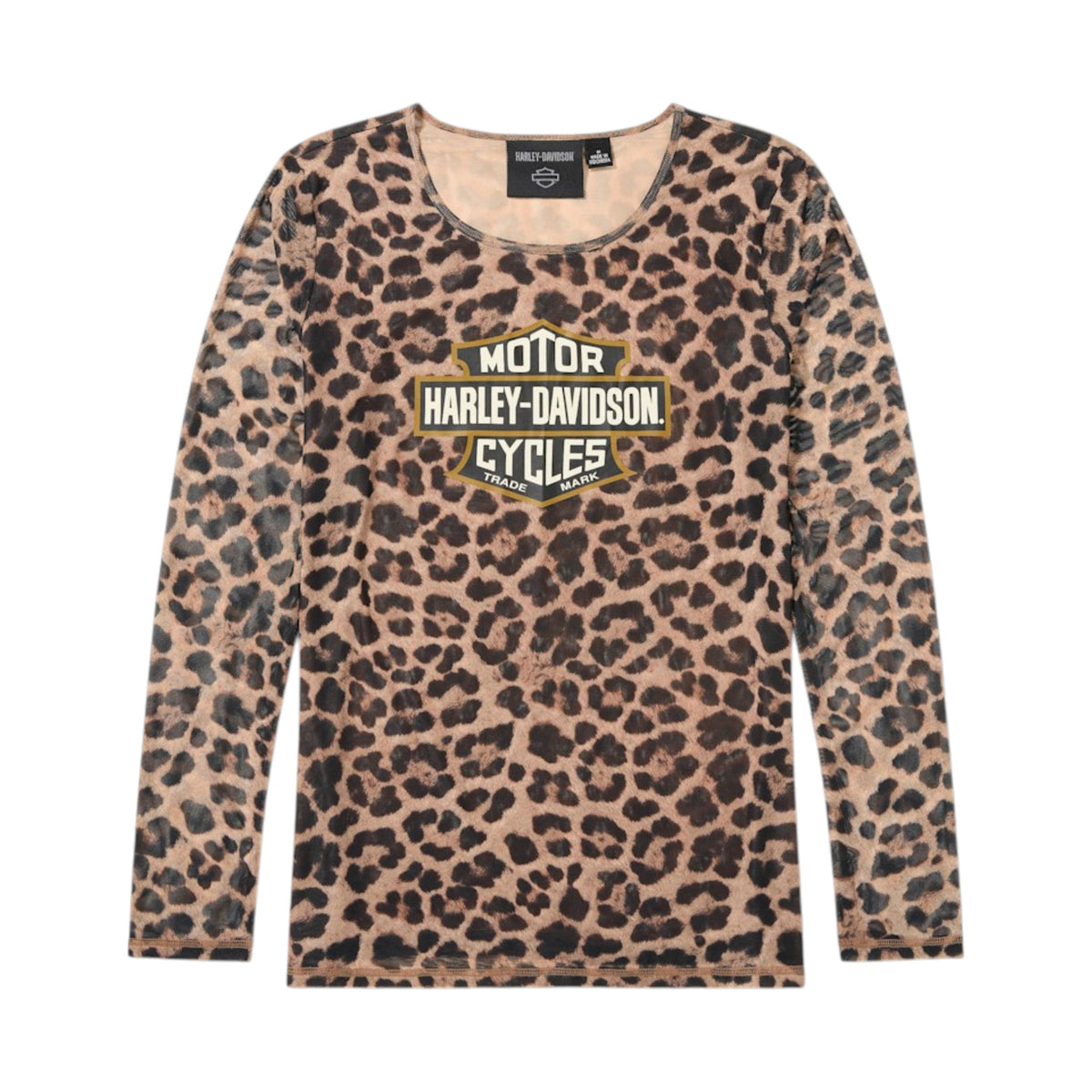 H-D AMERICAN CLASSIC LEOPARD MESH TOP