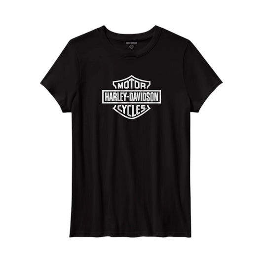 H-D STANDARD BAR & SHIELD WOMEN'S TEE - BLK