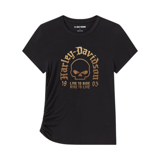 WILLIE G SKULL HI-LO TOP - BLK