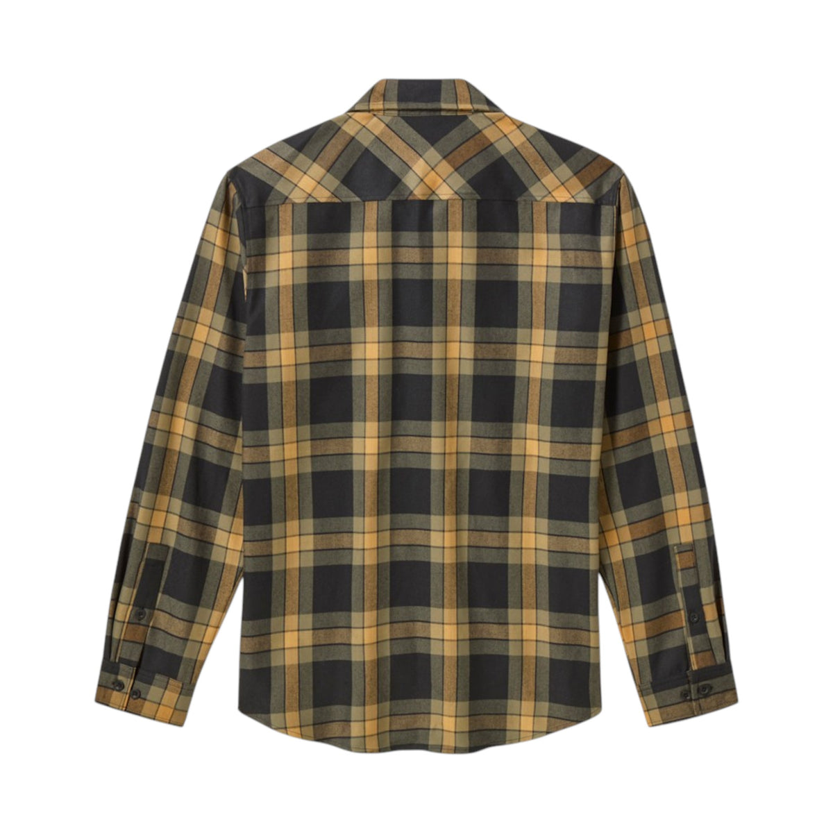 HARLEY-DAVIDSON LONG SLEEVE PLAID SHIRT - BROWN/BLK