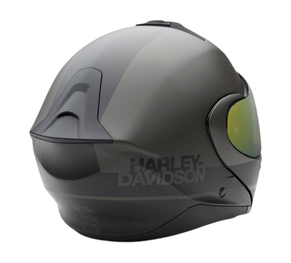 H-D EVO X17 SUN SHIELD MODULAR HELMET - BLACK/OLIVE