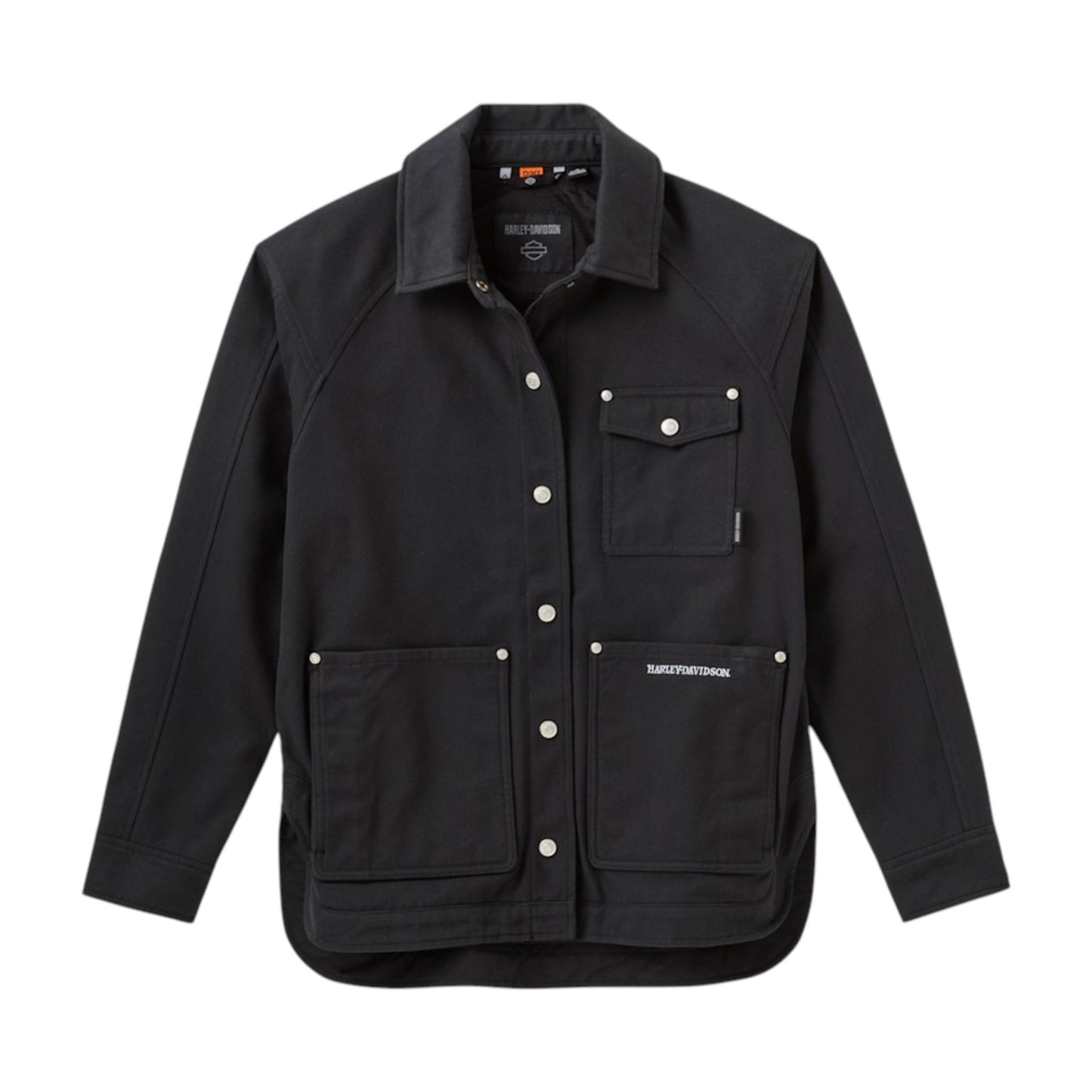 WILLIE G SKULL CURVED HEM RIDING JACKET