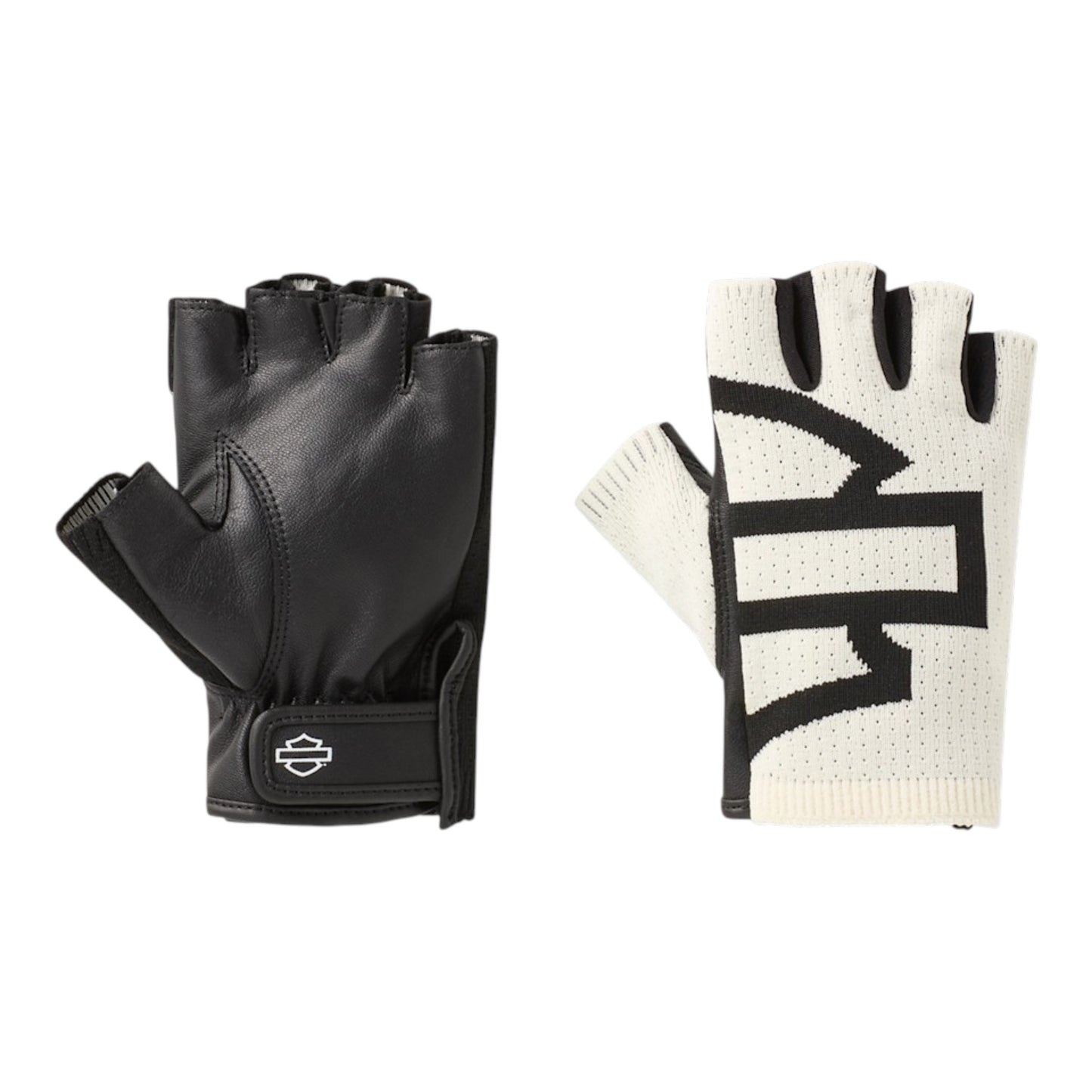 H-D DYNA KNIT SPLIT WOMEN'S FINGERLESS GLOVES
