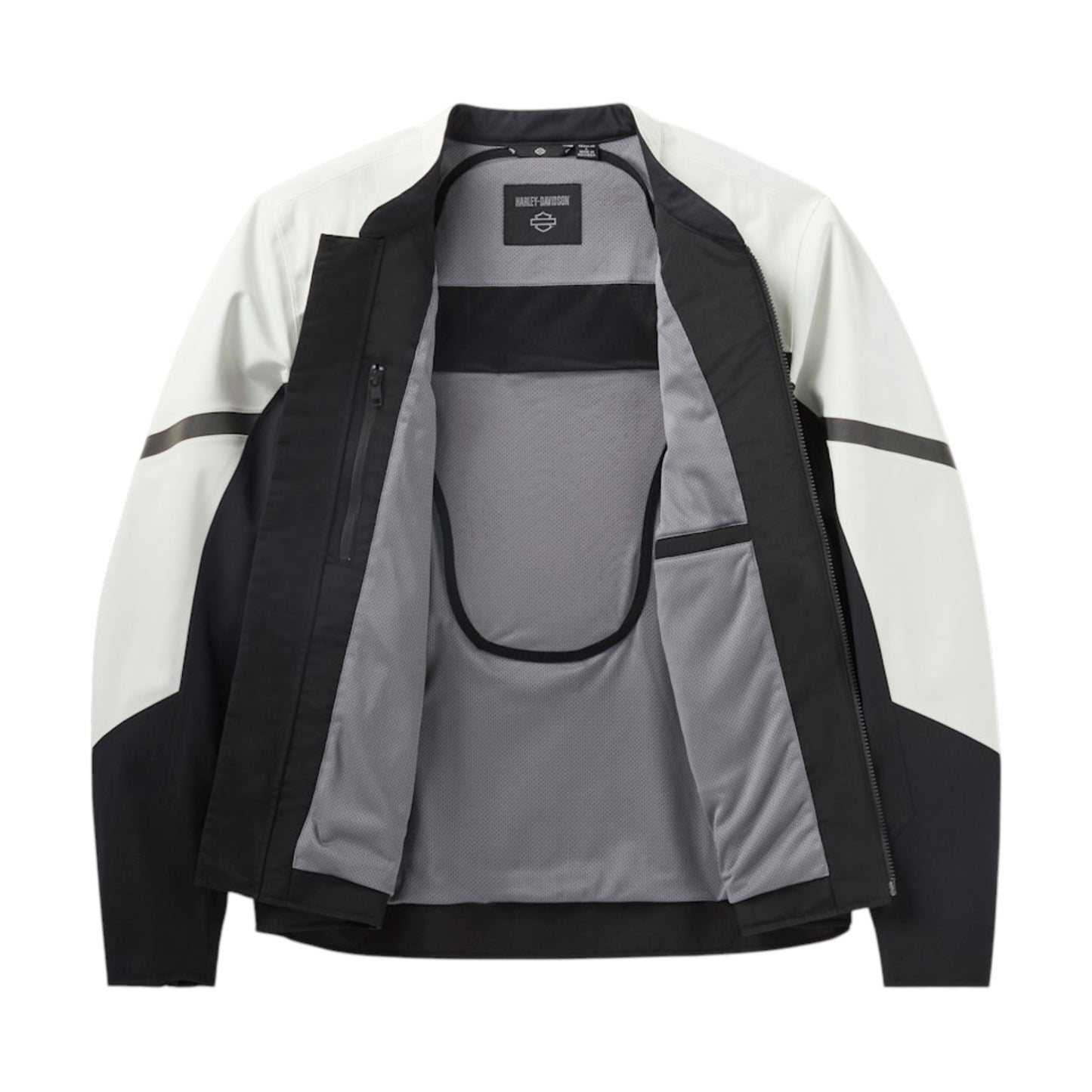 H-D ODYSSEY WATERPROOF RIDING JACKET - BLACK/WHITE