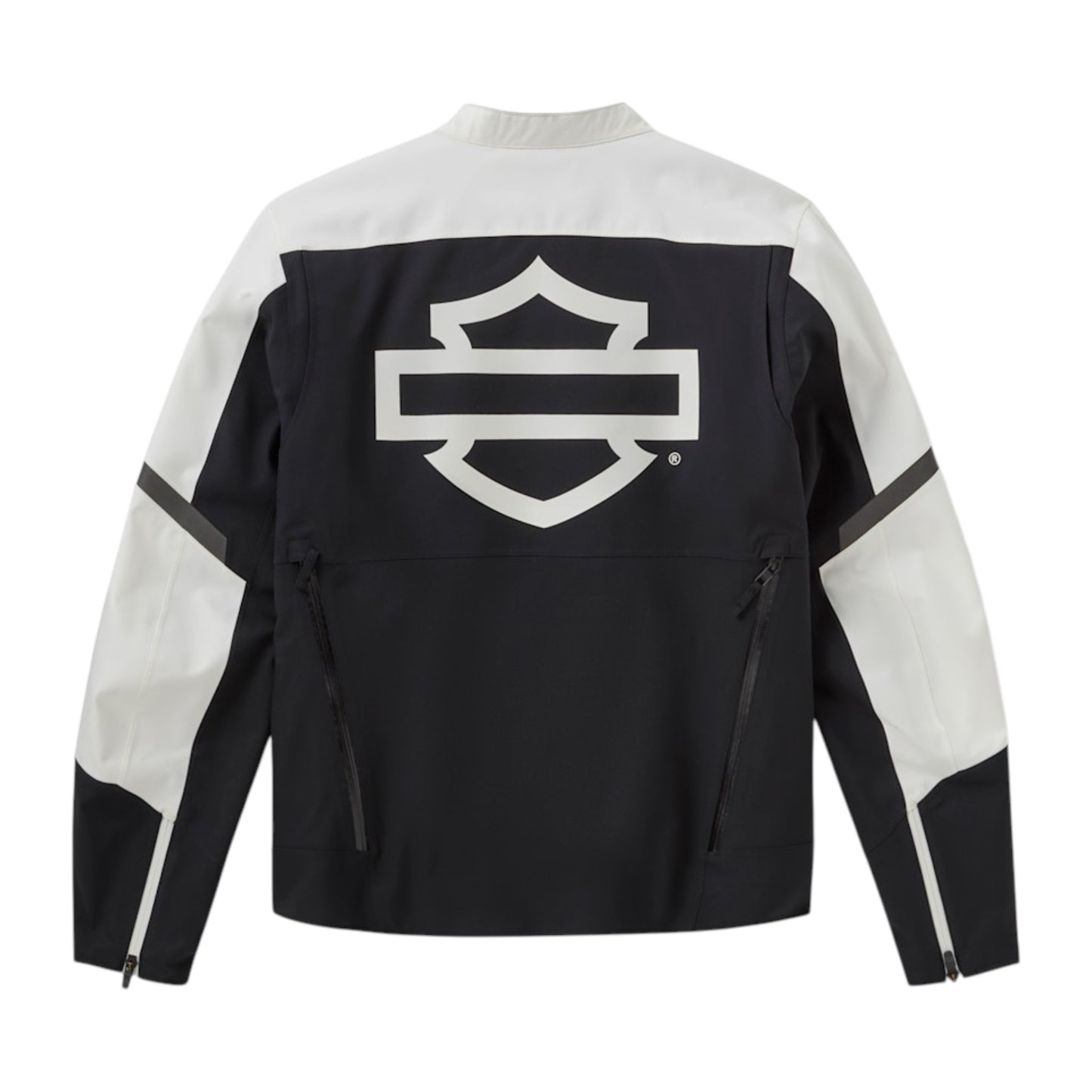 H-D ODYSSEY WATERPROOF RIDING JACKET - BLACK/WHITE