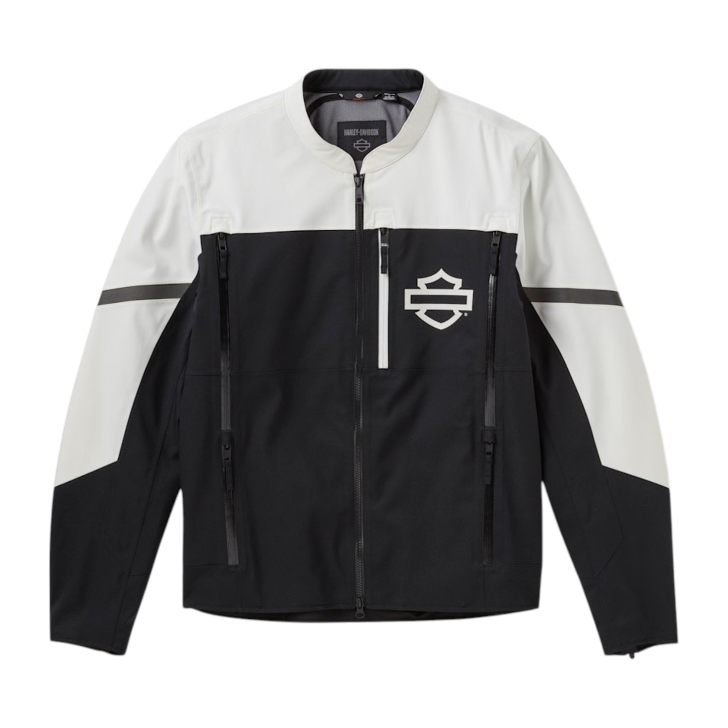 H-D ODYSSEY WATERPROOF RIDING JACKET - BLACK/WHITE