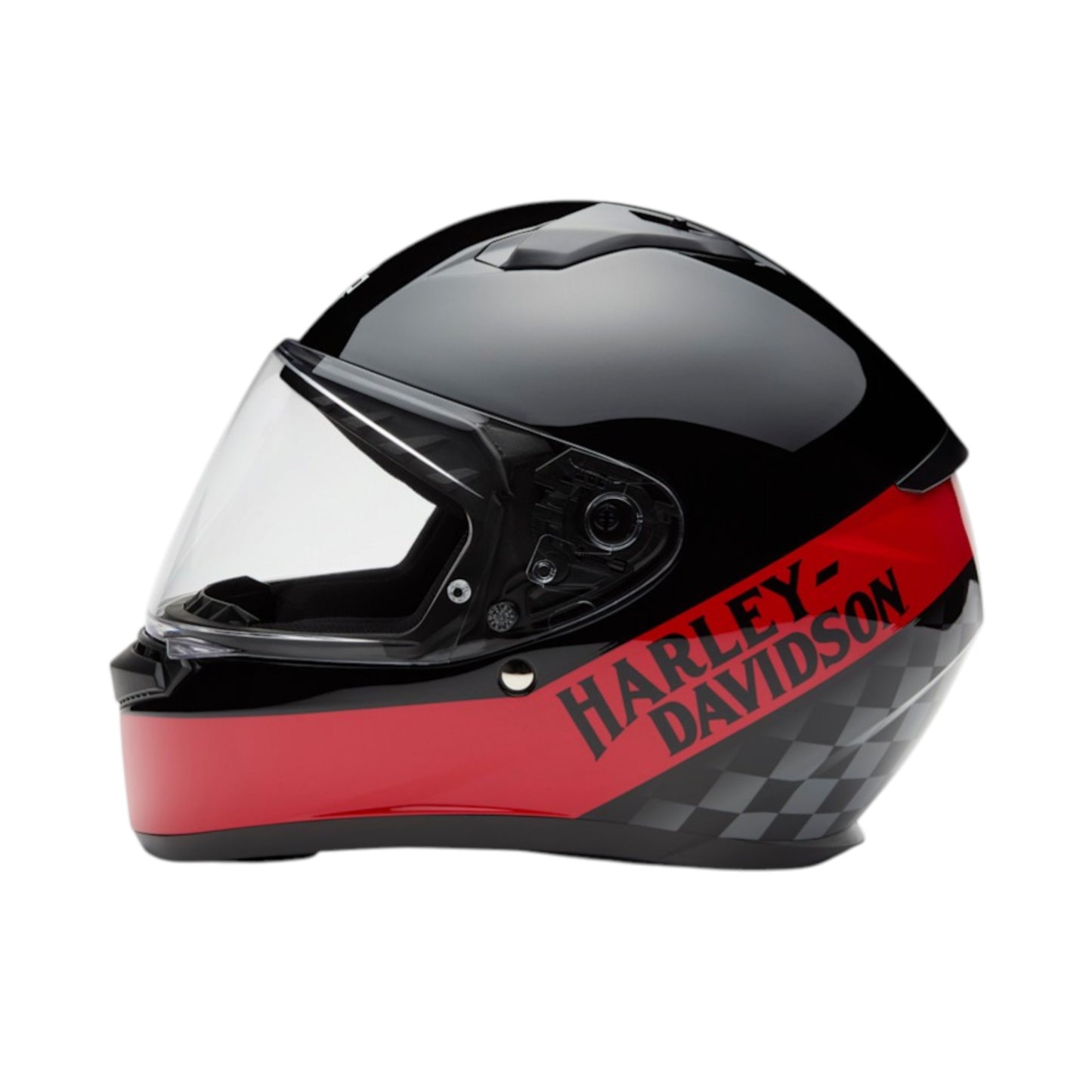 H-D VELO H34 FULL FACE HELMET - METALLIC BLACK/RED