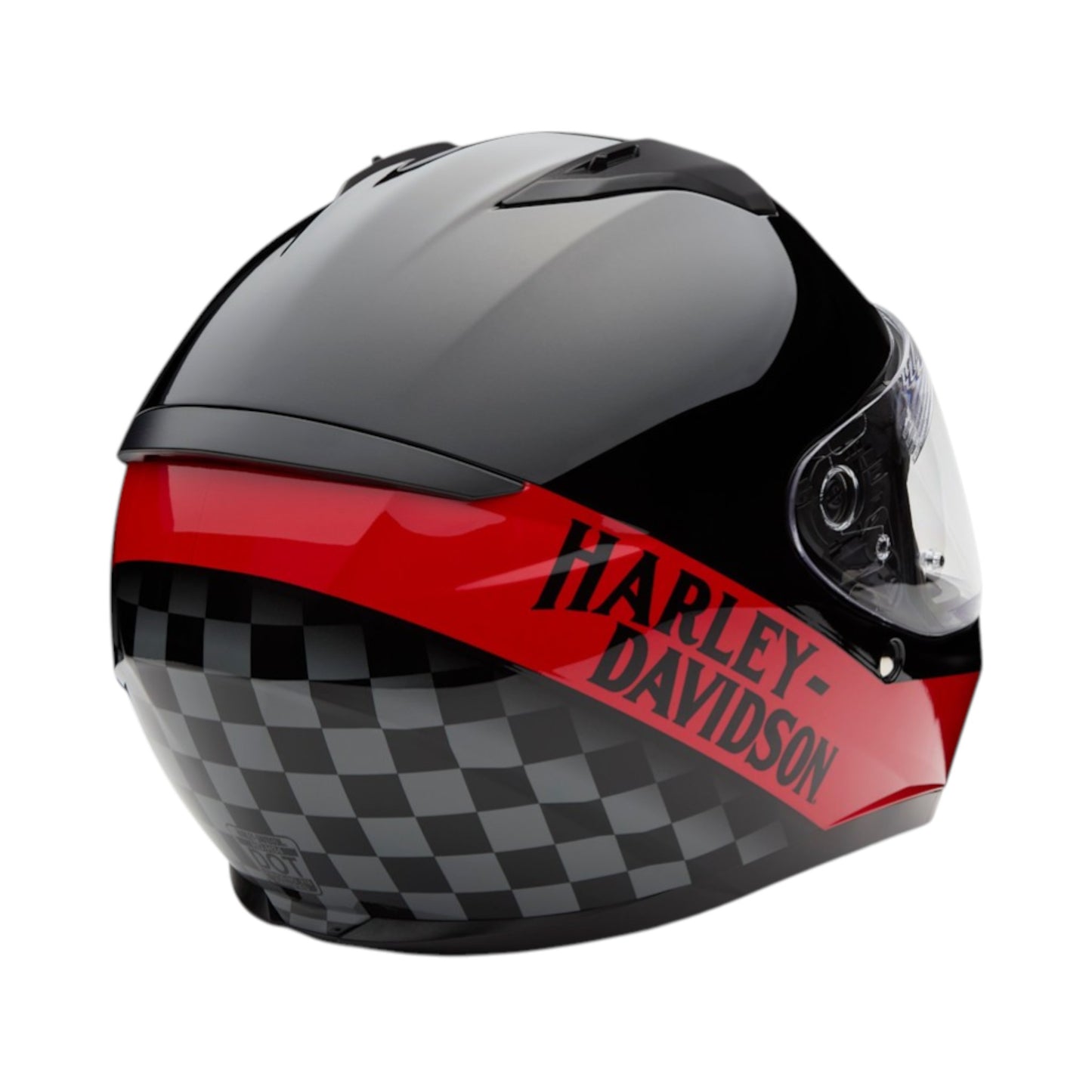 H-D VELO H34 FULL FACE HELMET - METALLIC BLACK/RED