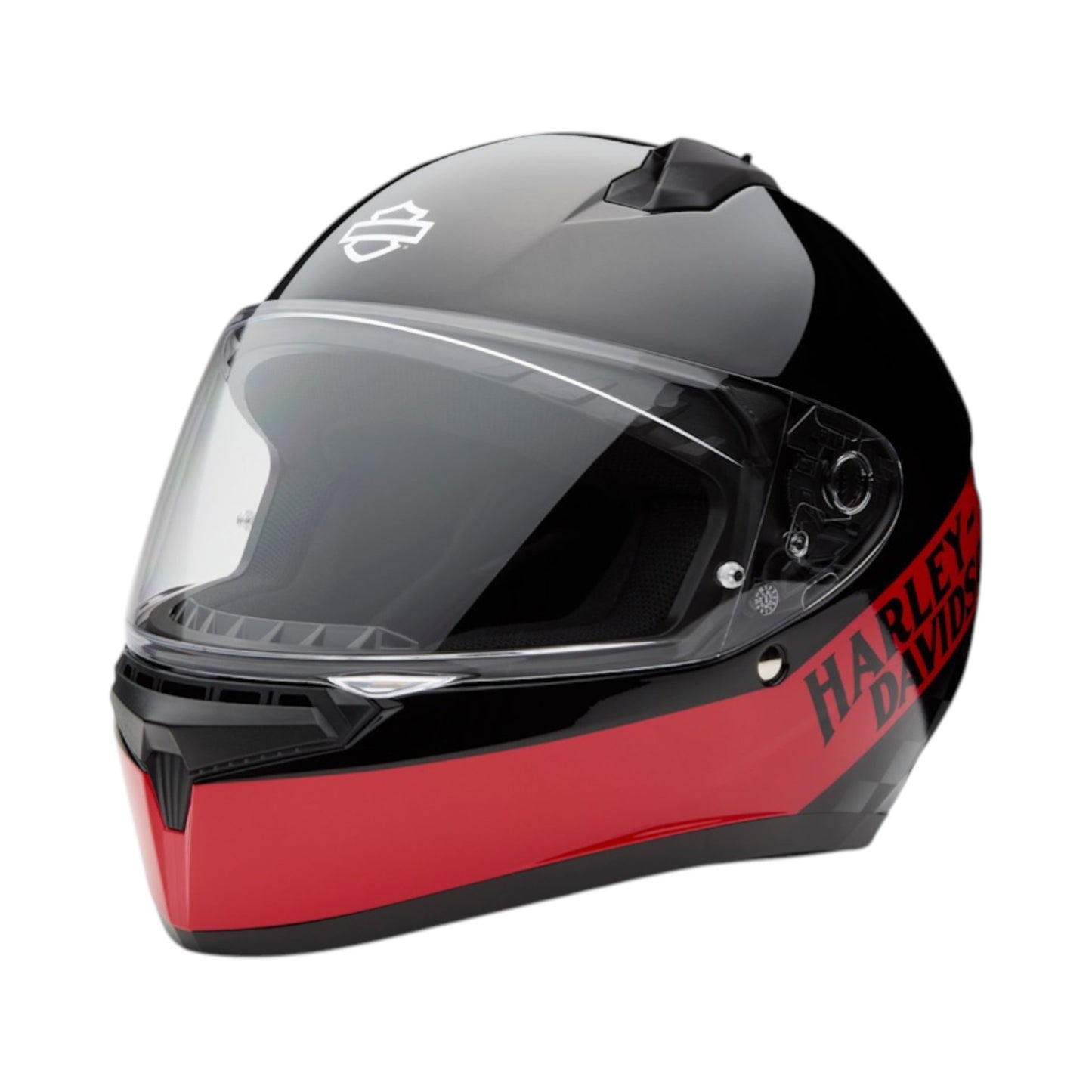 H-D VELO H34 FULL FACE HELMET - METALLIC BLACK/RED