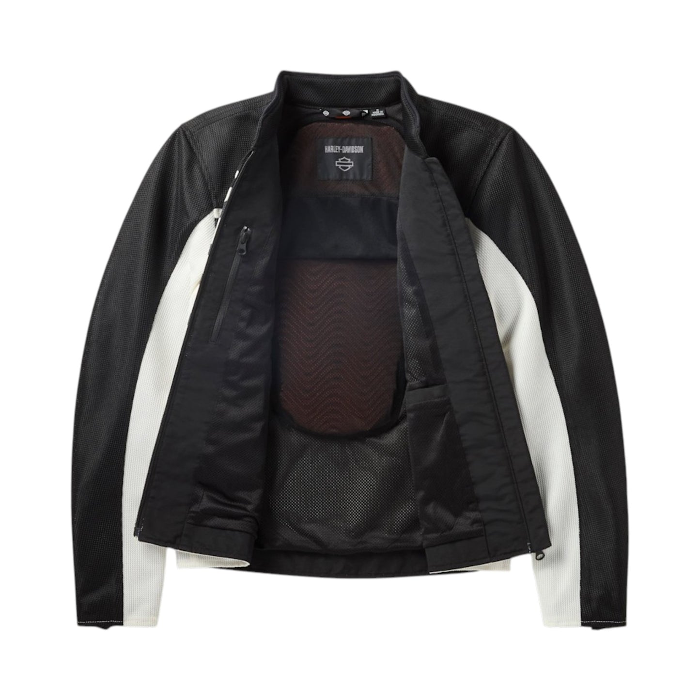 H-D MESH RIDING JACKET - BLACK/WHITE