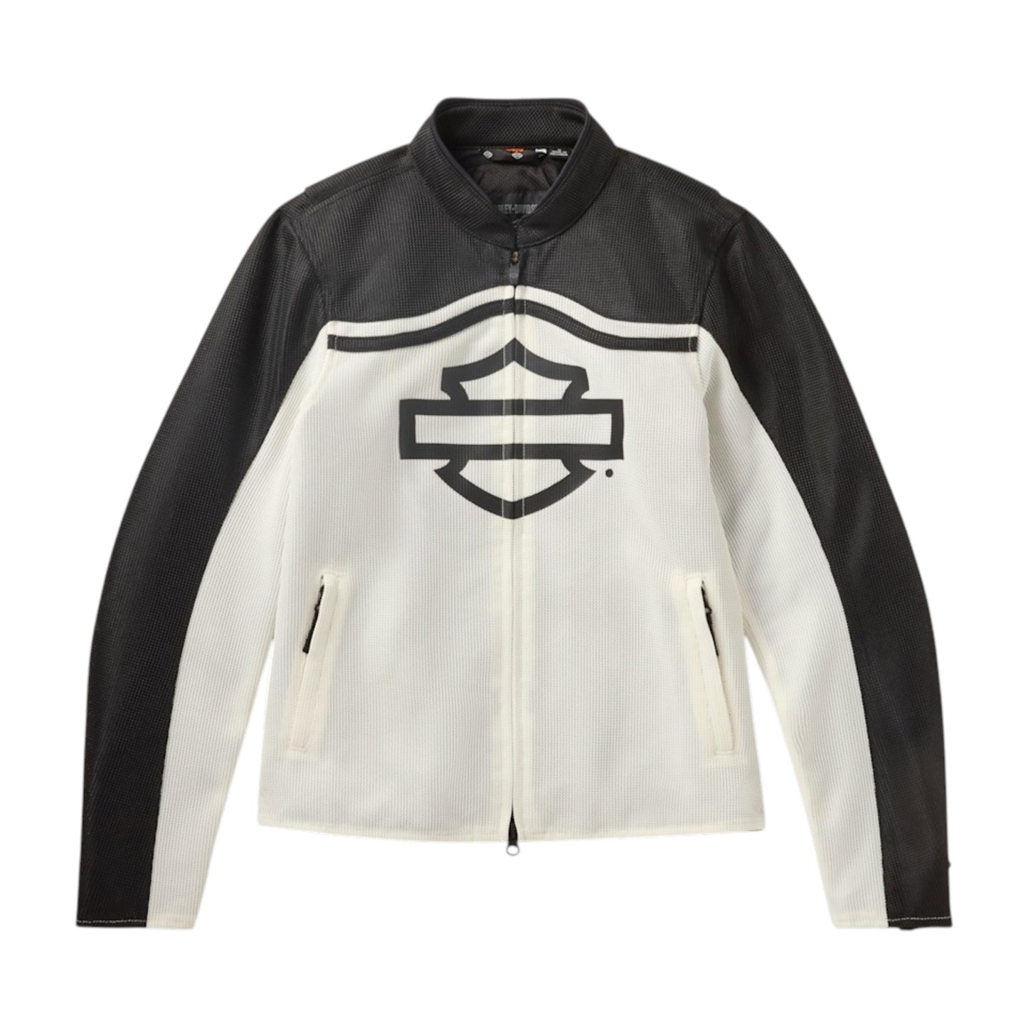 H-D MESH RIDING JACKET - BLACK/WHITE