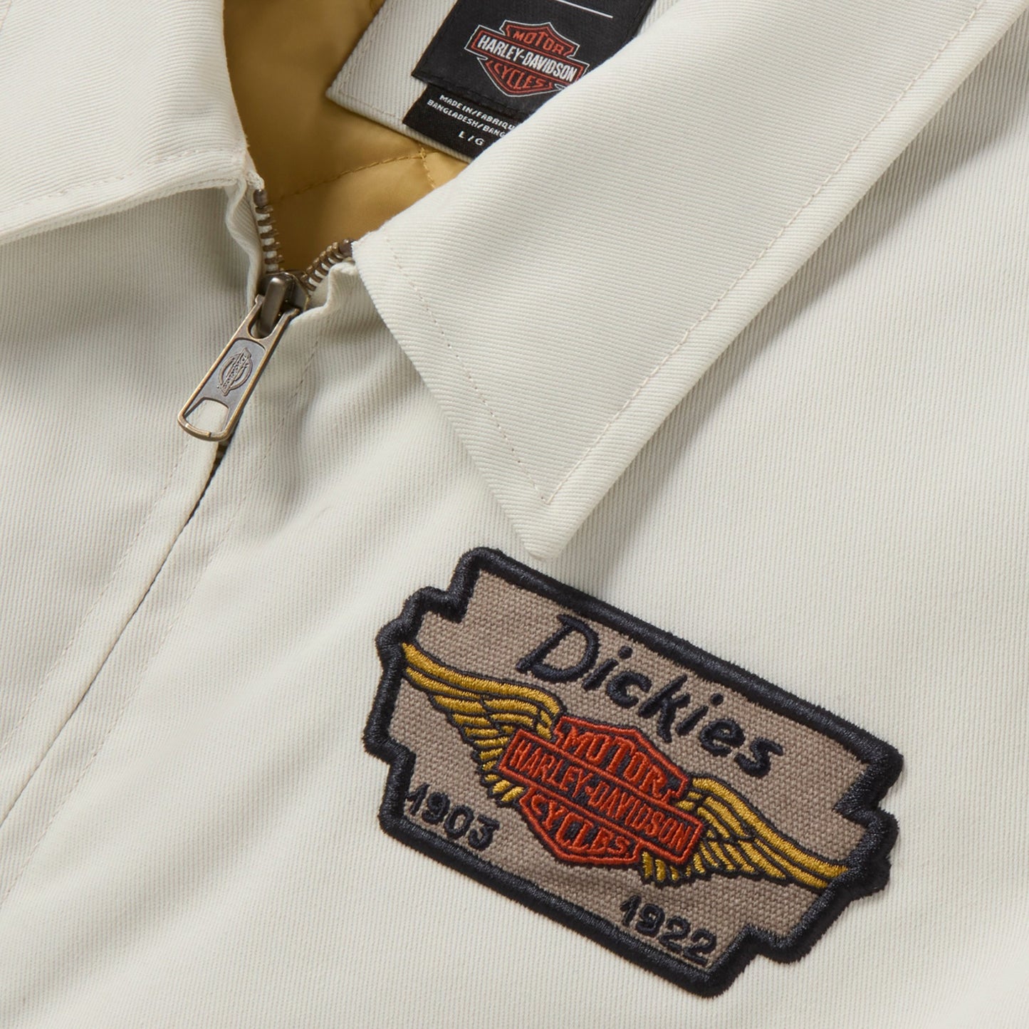 DICKIES X HD QUILTED LINED EISENHOWER JACKET - OFF WHITE