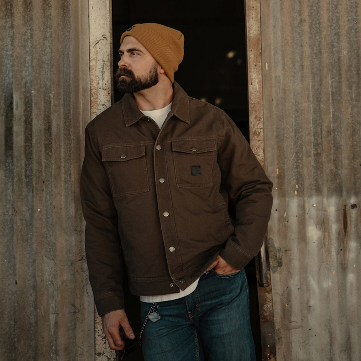 HERITAGE MECHANICS JACKET - BLACK OLIVE