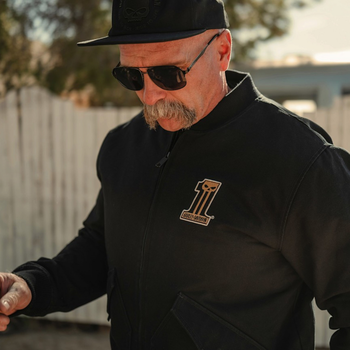 WILLIE G DARK CUSTOM BOMBER JACKET