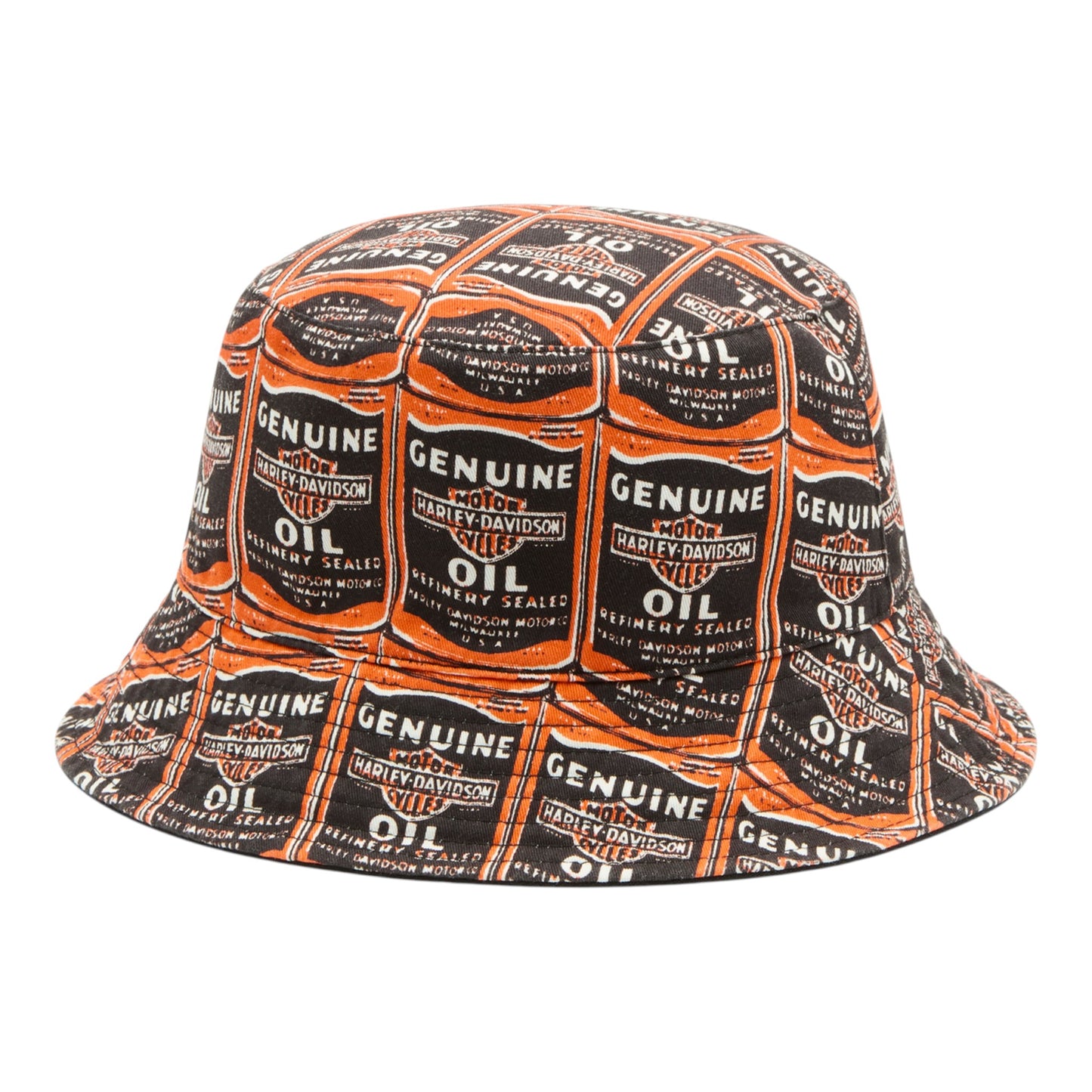 H-D ESSENTIAL OIL CAN REVERSIBLE BUCKET HAT