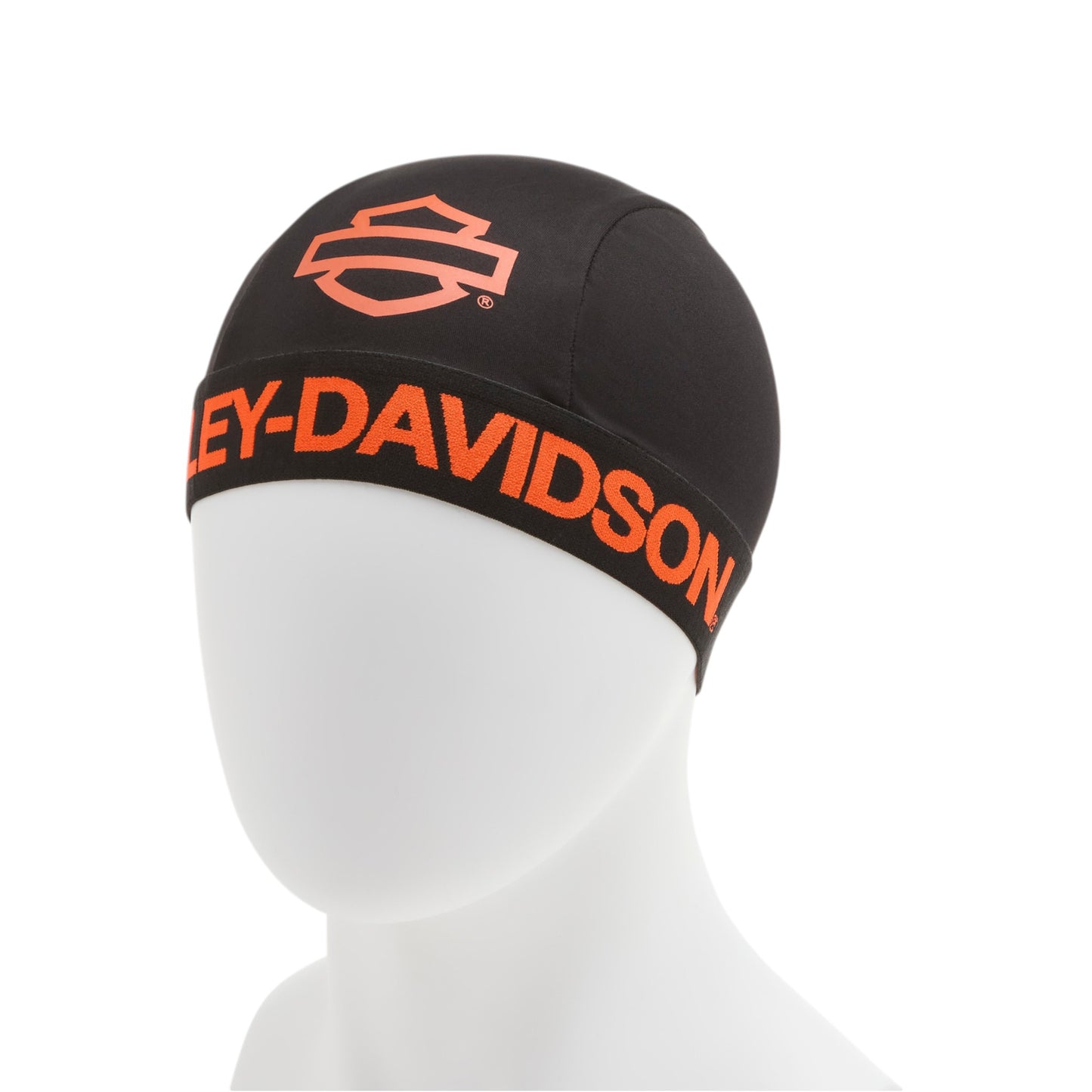 H-D TECH SKULL CAP - BLACK/ORANGE