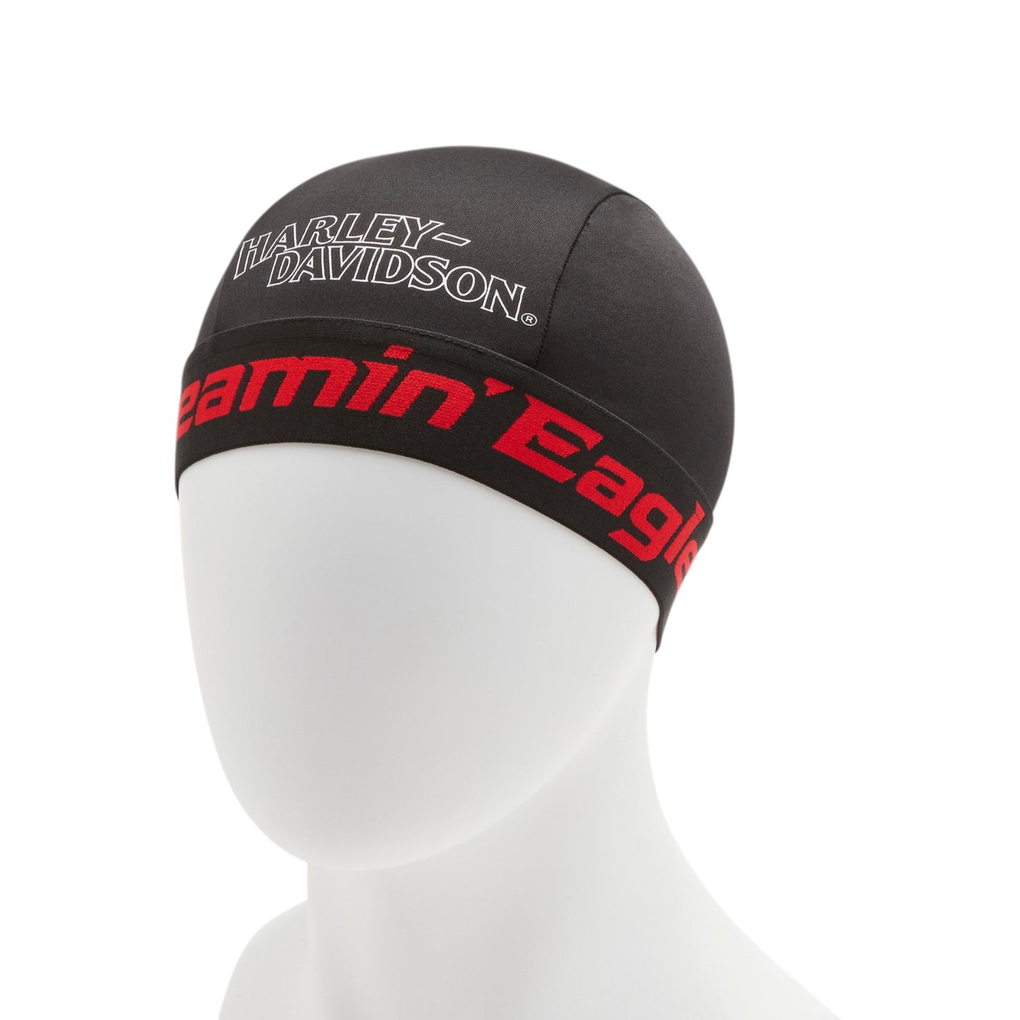 SCREAMIN' EAGLE SKULL CAP - BLACK/RED